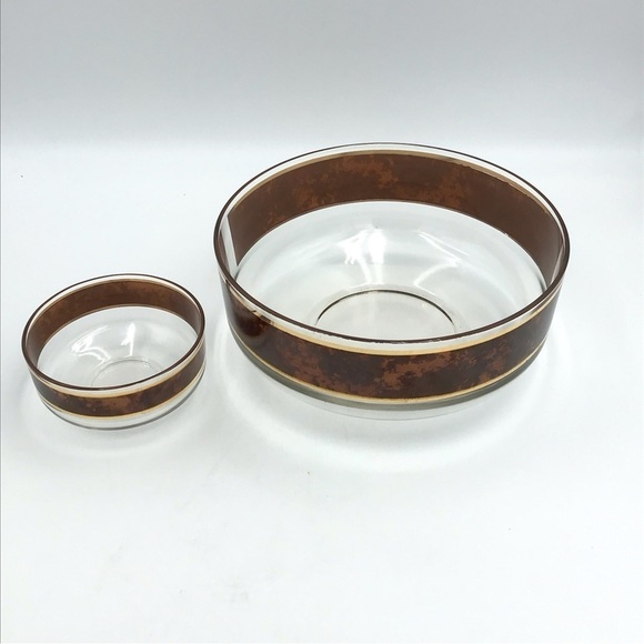 Vintage Mid Century Chip And Dip Bowl Set - Picture 12 of 15